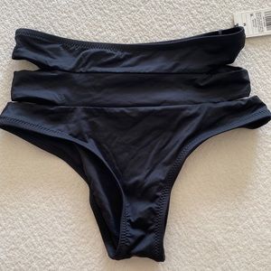 High waist swim bottoms